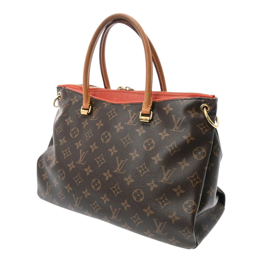 Louis Vuitton Monogram Bag Canvas Pallas Clementine Brown